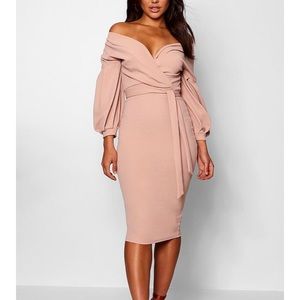 NEVER WORN Blush Wrap Dress